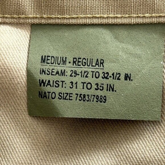 Propper Pant Men's Medium Regular Beige Adjustable Waist, Reinforced Safety P - Picture 9 of 14